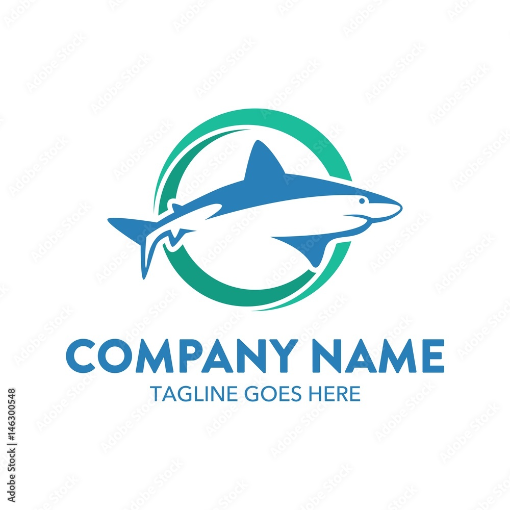Obraz premium Shark Logo Template