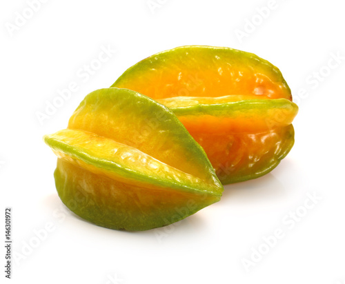 Star apple on white background