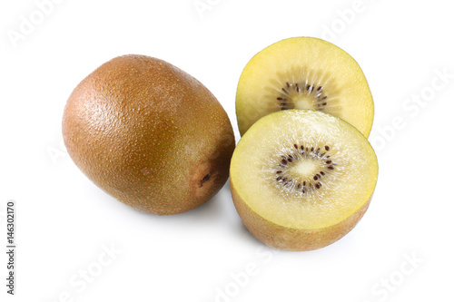 Kiwi fruit isolated on white background