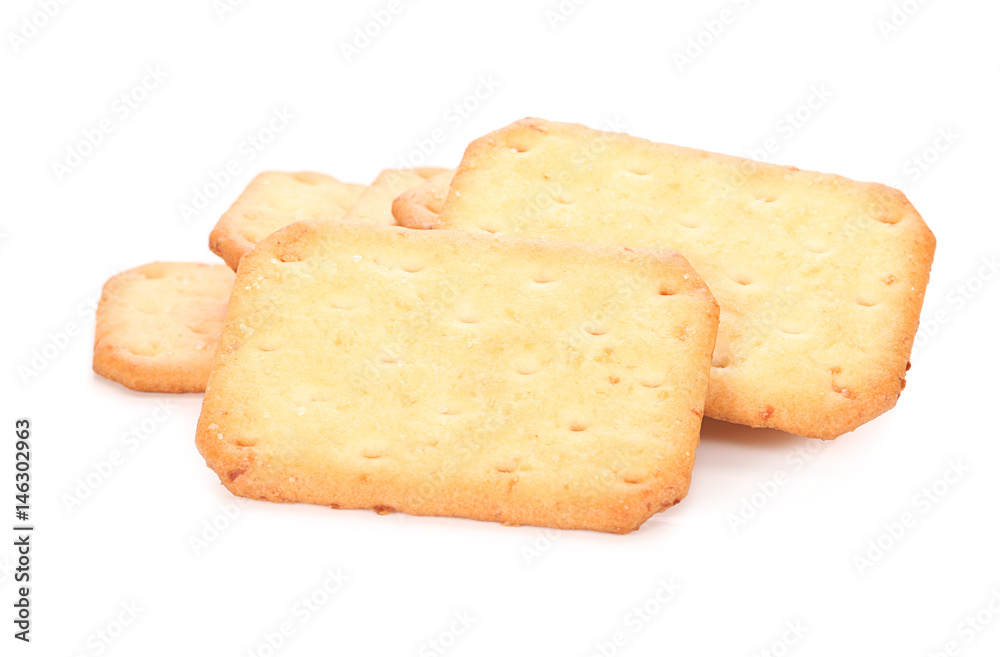 tasty crackers butter biscuits on white background tasty crackers butter biscuits on white background