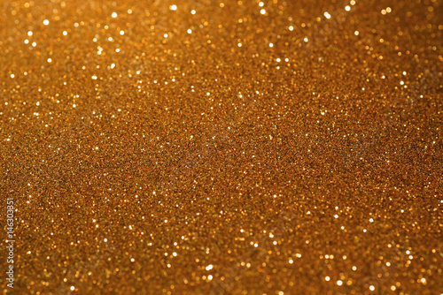 Gold copper glitter bokeh texture abstract background