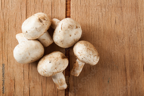 Fresh mushrooms close up
