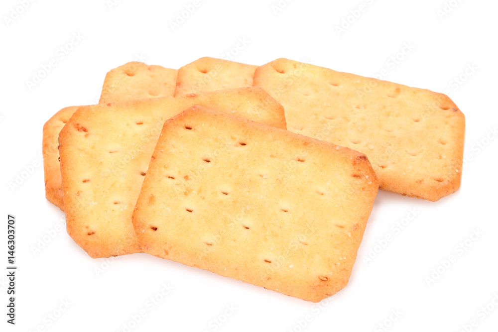 tasty crackers butter biscuits on white background tasty crackers butter biscuits on white background