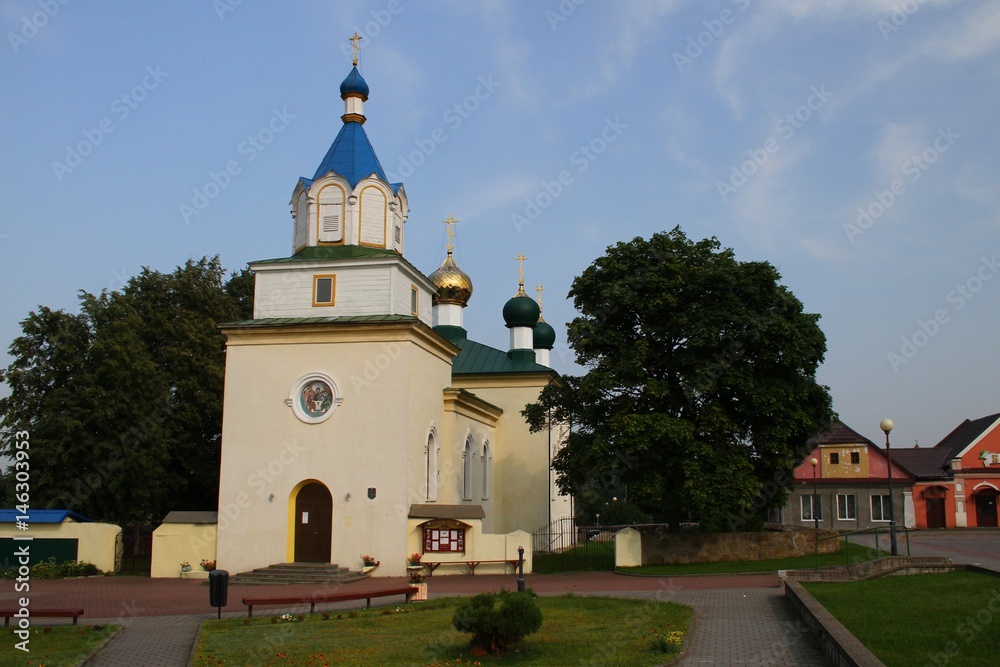 Holy Trinity Church in the village of Mir. Belarus, Grodno region 