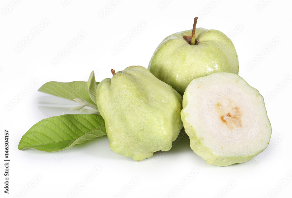 Fresh guava isolated on a white background Fresh guava isolated on a white background