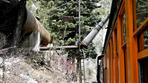 Historic steam train in Colorado Rocky Mountains - 4