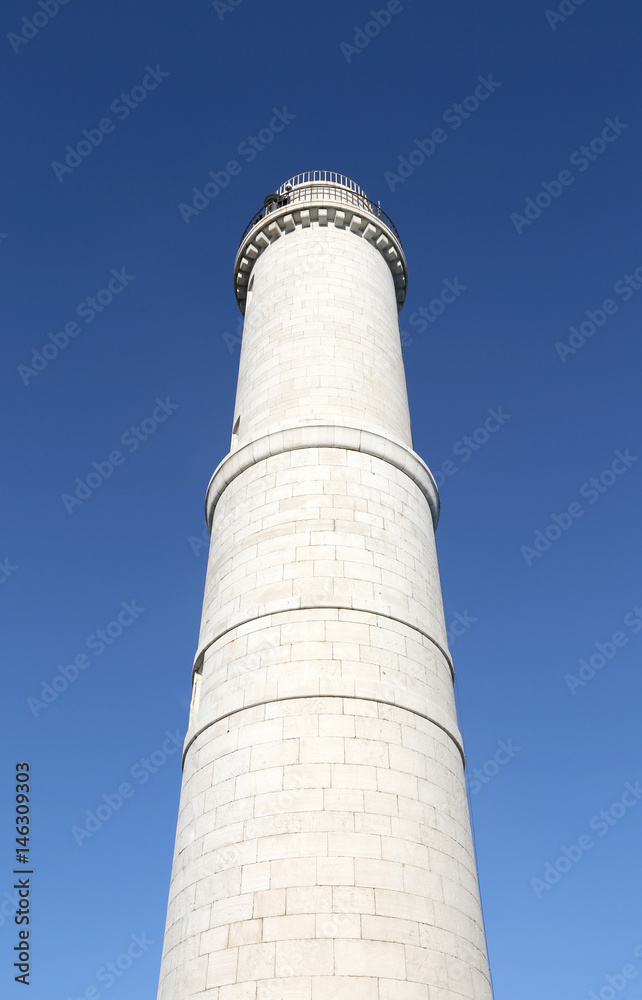 lighthouse in the little island of Murano near Venice in Italy