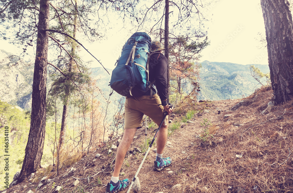 Naklejka premium Hike in Turkey