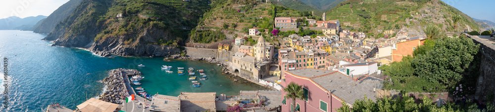 Panorama of Monterosso village in Italy
