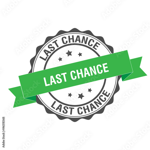 Last chance stamp illustration