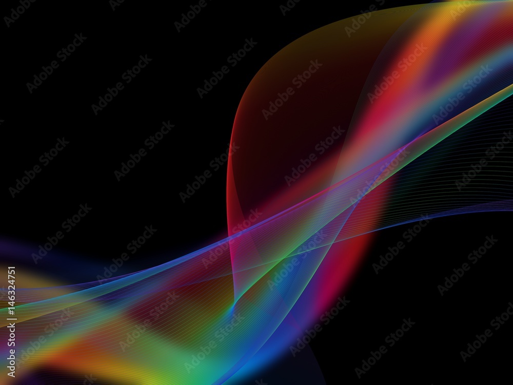 Naklejka premium Streszczenie kolorowe tło fala