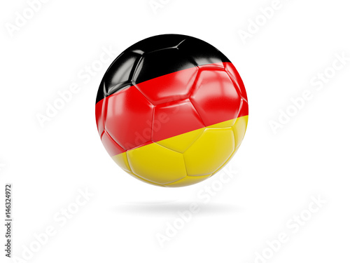 Football with flag of germany