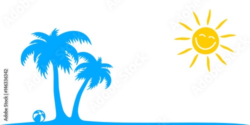 Palmen und Sonne