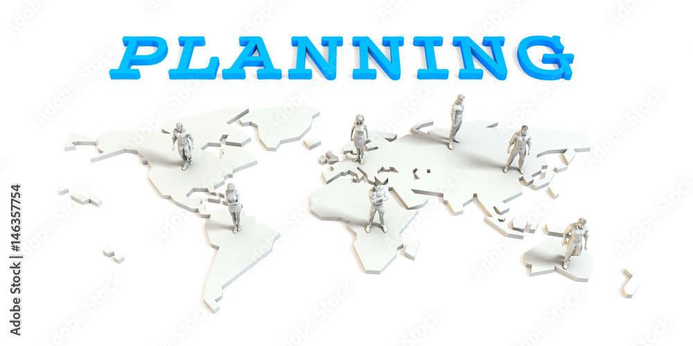 Obraz premium planning Global Business