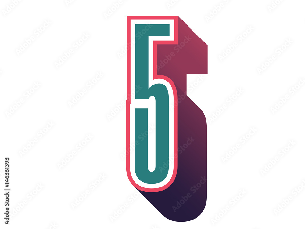 5th celebration event number for poster or invitation 5th celebration event number for poster or invitation