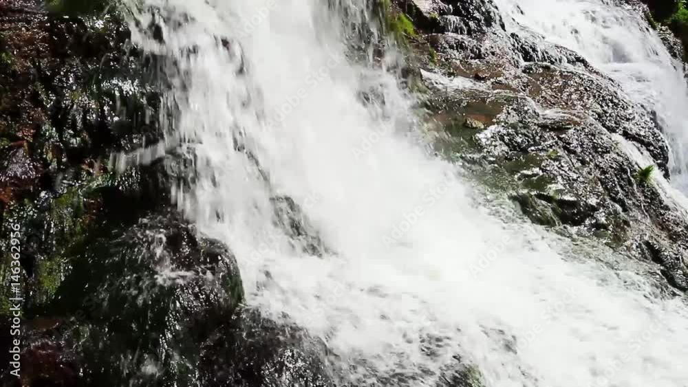 Waterfall in deep moss forest in Ukraine with trees, moss and other plant. Waterfall in deep moss forest in Ukraine with trees, moss and other plant.