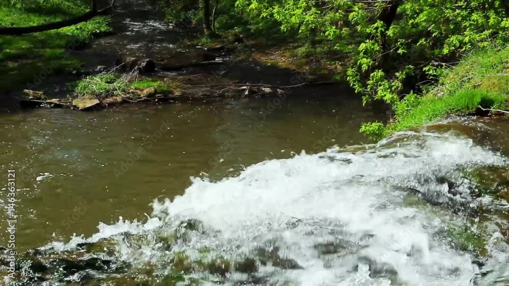 Waterfall in deep moss forest in Ukraine with trees, moss and other plant. Waterfall in deep moss forest in Ukraine with trees, moss and other plant.