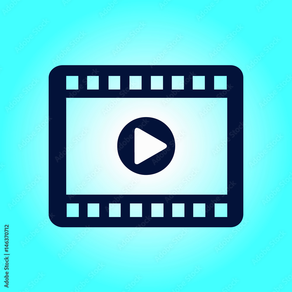 Video icon. Flat design style. Movie premiere. Live video Calendar. Video icon. Flat design style. Movie premiere. Live video Calendar.