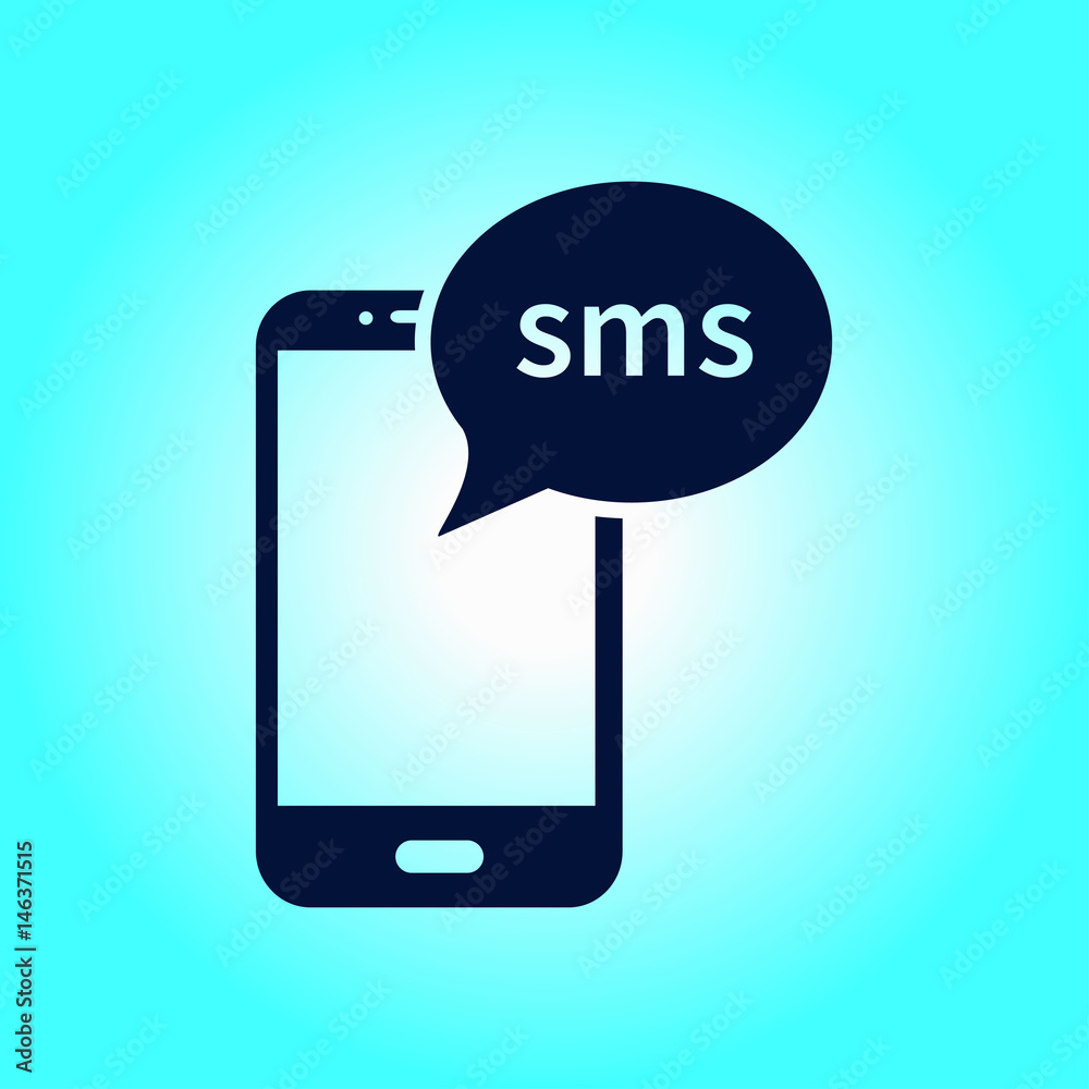 Smartphone email or sms icon. Mobile mail sign symbol. Smartphone email or sms icon. Mobile mail sign symbol.