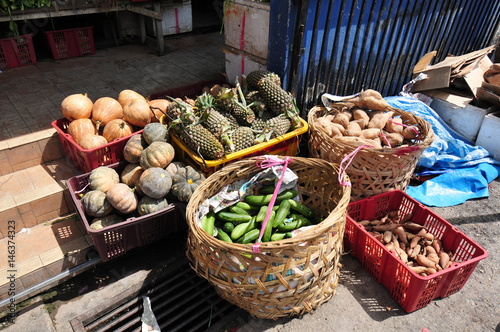 vegetabkes in a basket photo