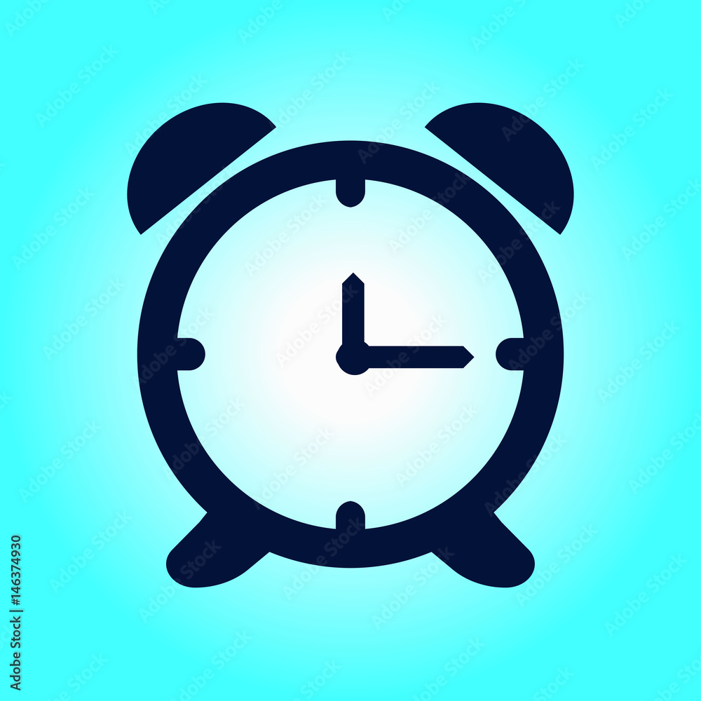 Open hours a day. Clock face. Flat design style. Open hours a day. Clock face. Flat design style.