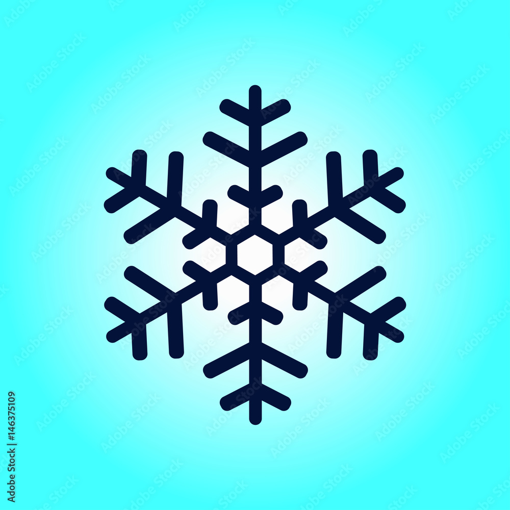 Snowflake icon. New Year decoration. All to celebrate the New Year and Christmas. Snowflake icon. New Year decoration. All to celebrate the New Year and Christmas.