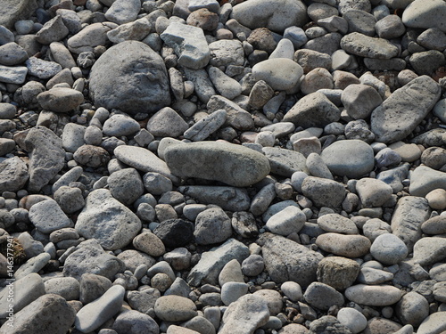 Small stones near a lake