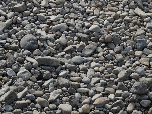 Small stones near a lake
