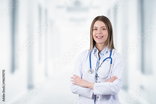 Young,smiling doctor woman. photo