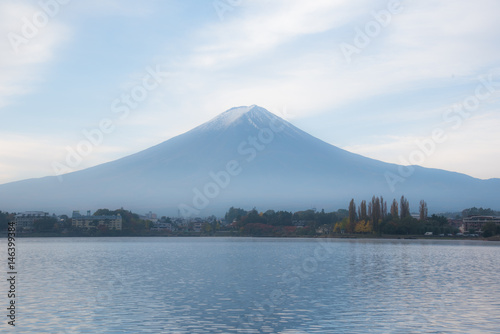 Fuji mountain from Kawaguchiko city in Japan