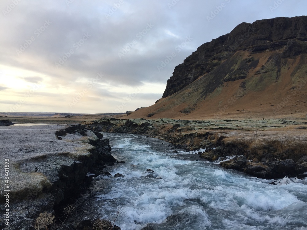 Along the southern coast of Iceland.
