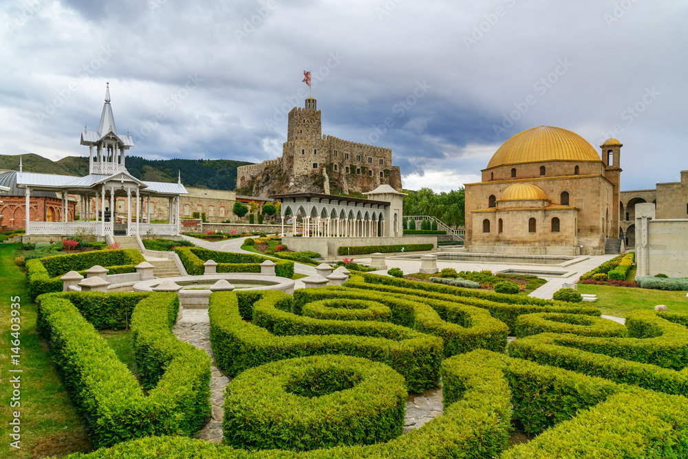 In the garden of Rabati Castle in Akhaltsikhe, Georgia