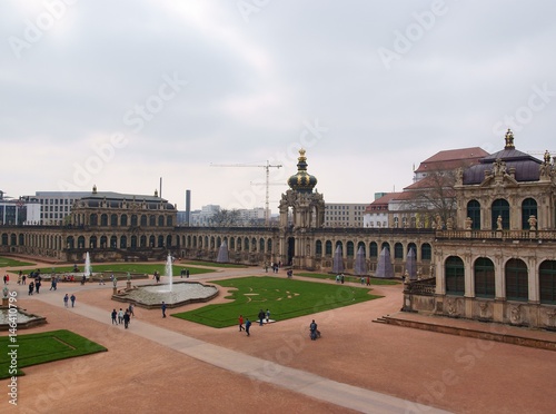 ZWINGER PALACE in old city of DRESDEN