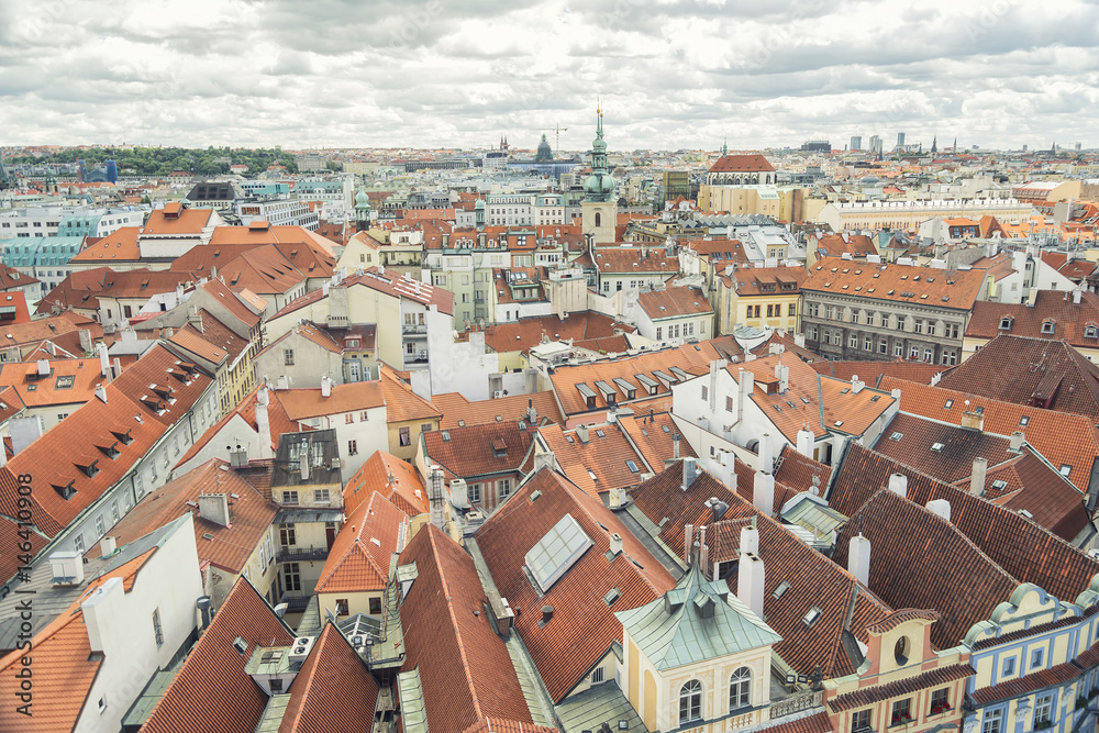 Rooftops From Old Town, Prague, Czech Republic