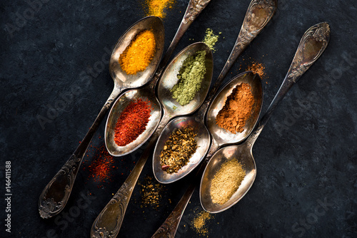 Spices and herbs spoons