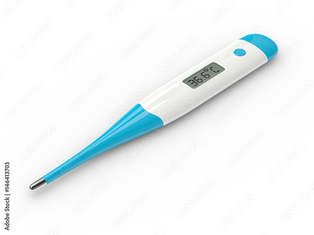 3d render of thermometer over white 3d render of thermometer over white