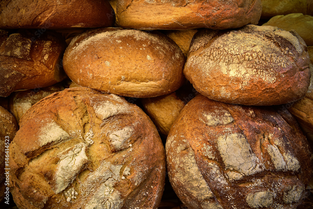 Traditional polish bread at the market square.