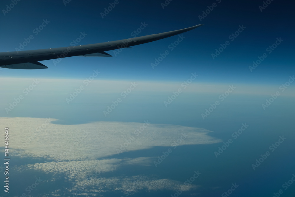 Flying over the clouds Flying over the clouds