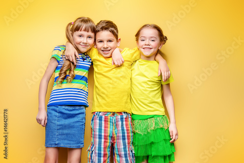 cheerful kids together