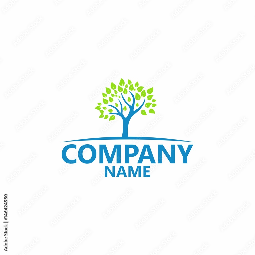 Natural Tree Logo Template