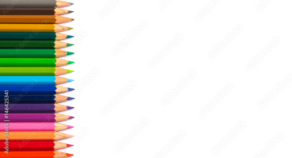 Buntstifte mit Textfreiraum. Buntstifte mit Textfreiraum.