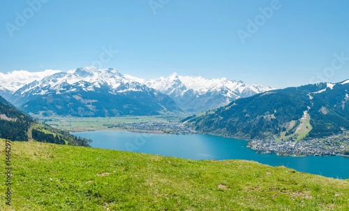 Beautiful panorama view over Zell am See © tadeas