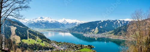 Alps panorama of Zell am See nature