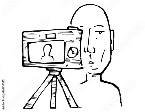 Vlogger in action
