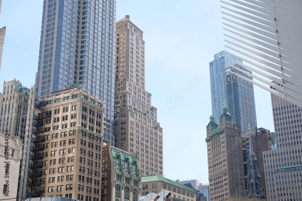 Skyscrapers of New York's financial district