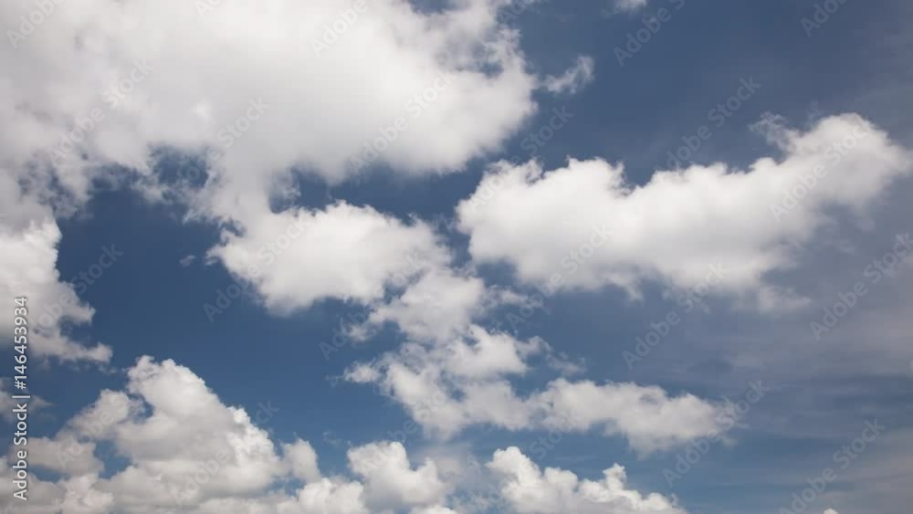 Time lapse: nature, clear blue sky with clouds Time lapse: nature, clear blue sky with clouds