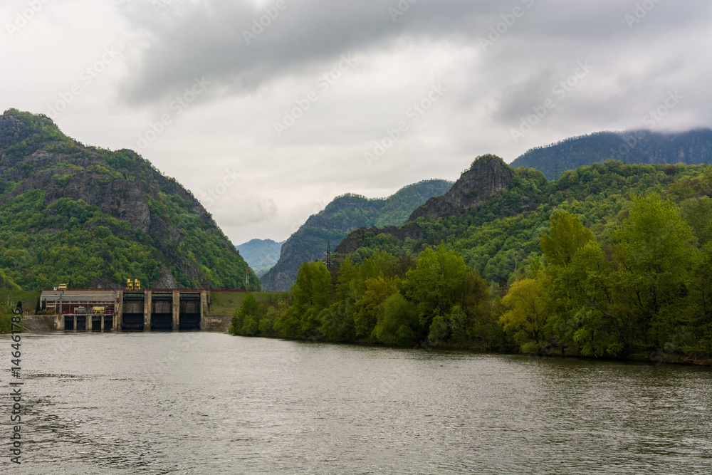 A Dam on the River Olt (Romania) 