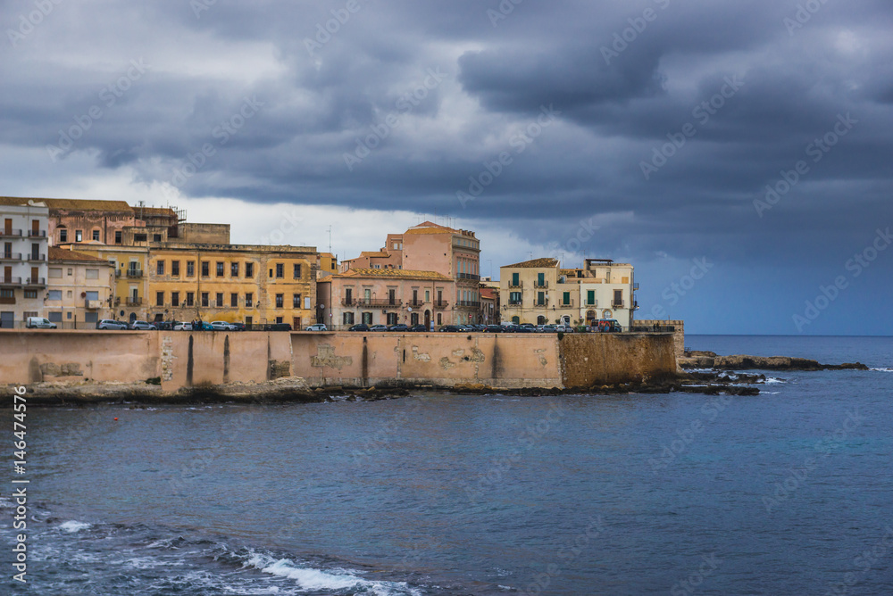 Old part of Syracuse - Ortygia isle, Sicily, Italy