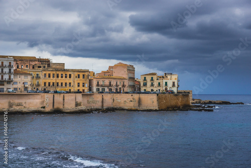 Old part of Syracuse - Ortygia isle  Sicily  Italy