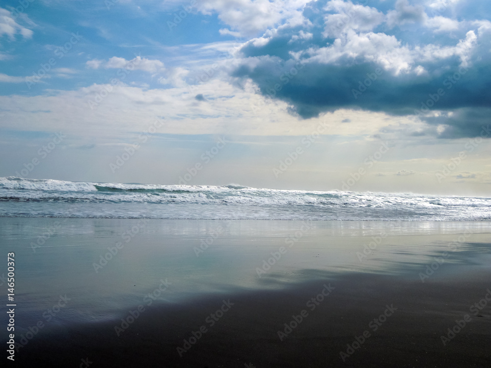 Idyllic Karekare Beach, New Zealand - Stock Image Idyllic Karekare Beach, New Zealand - Stock Image